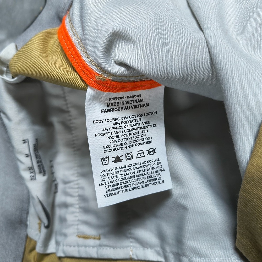 Nike Chino Pants Mens 32x320 Tan Dri Fit Stretch Chino Golf Lightweight - Picture 6 of 11